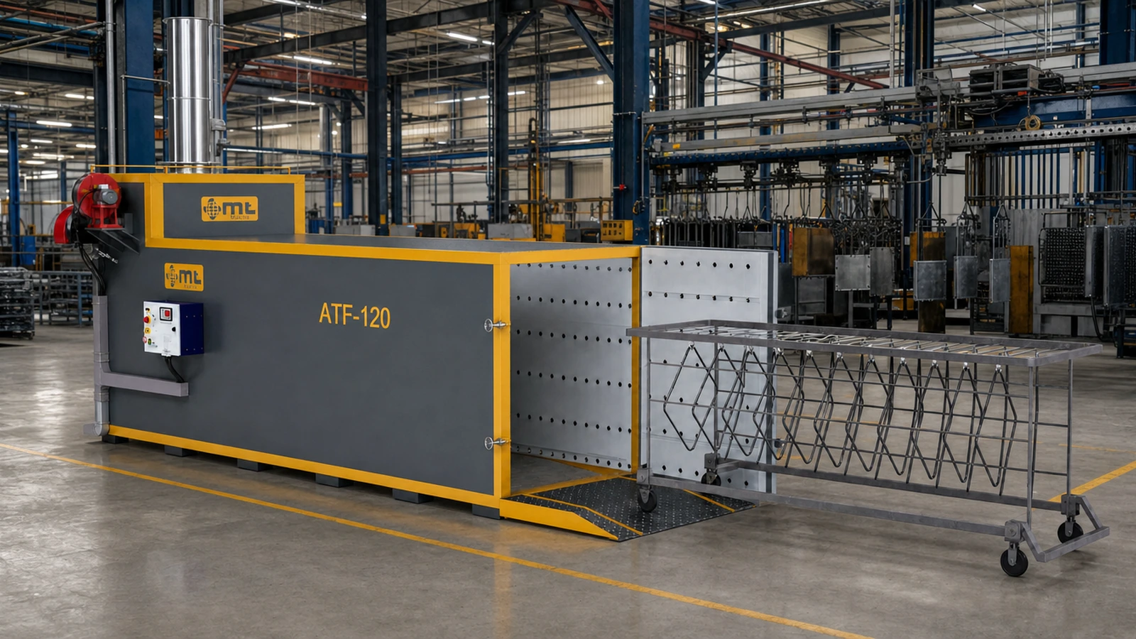 ATF-120 kapalı tesiste mühendislik görünümü