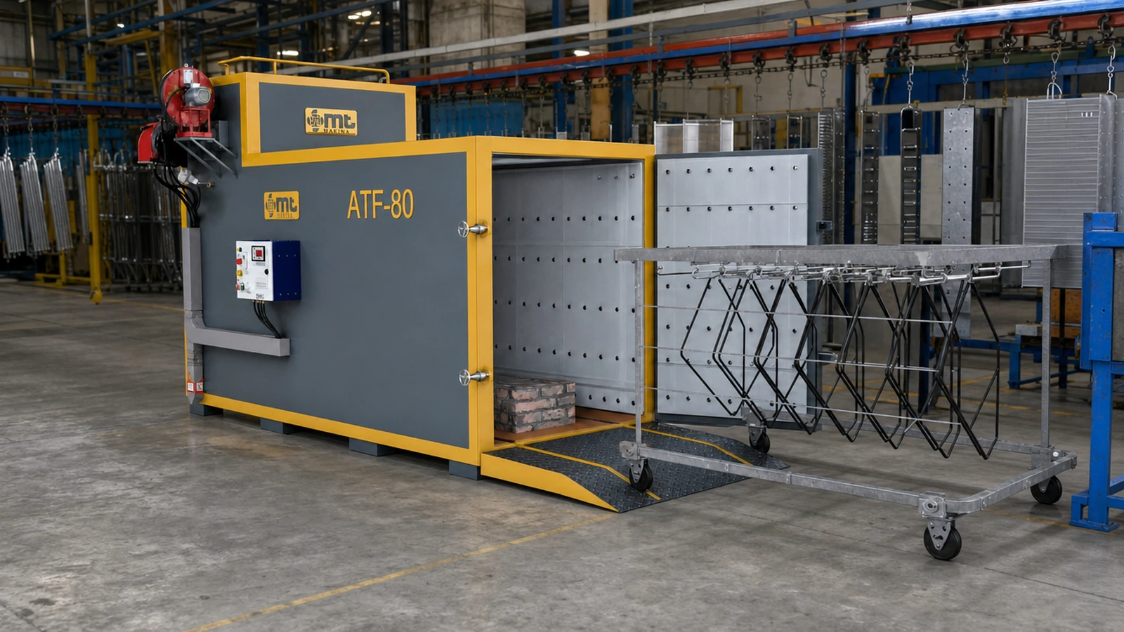 ATF-80 kapalı tesiste mühendislik görünümü